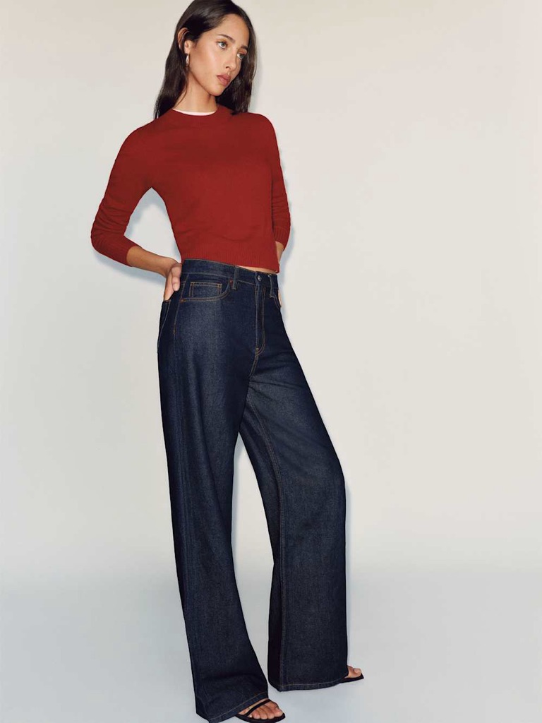 Nwt Reformation Cary Lived In Wide Leg Jeans In Quarry - Size 31